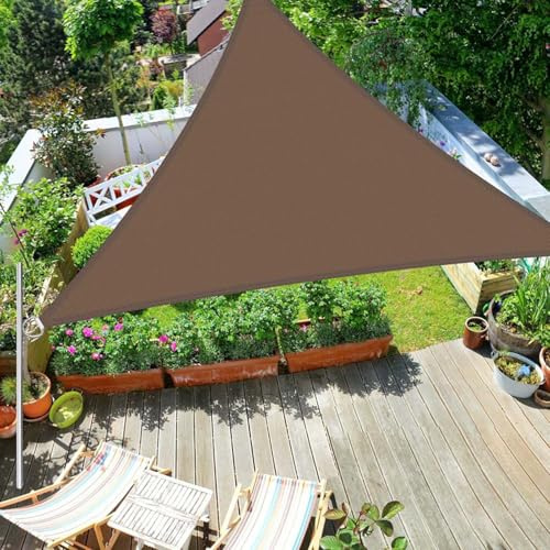 Tenda parasole triangolare da 3 x 3,5 x 3,5 m, resistente, impermeabile, per esterni, blocca i raggi UV al 95%, perfetta per patio, terrazza, prato e soluzioni ombreggianti