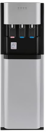 Dispensador de agua a suelo con diseño de encimera, enfriador de botellas 3 en 1 para agua caliente/fría/a temperatura ambiente, mango ergonómico, para el hogar y la oficina