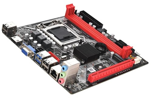 YIXANNX Scheda madre desktop B75A con interfaccia USB0 di memoria DDR3 che offre una forte compatibilità per diverse esigenze degli utenti. Scheda madre LGA 1155 2xDDR3 Dual Channel durevole.