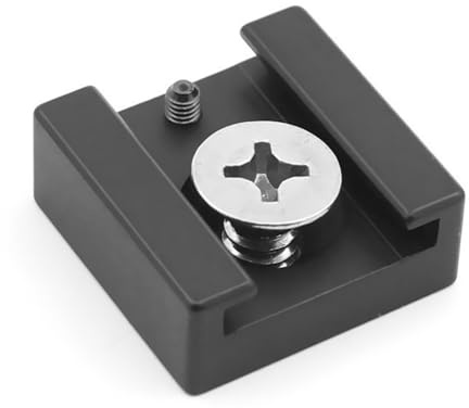 Adattatore di montaggio a slitta fredda in alluminio con vite da 1/4 di pollice per fotocamera gabbia torcia monitor microfono LED Video Light Video Light Video Light Mount