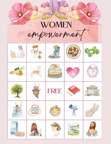 Women Empowerment Bingo: Game for Women's Day Theme | Event board game for celebration, feminist event