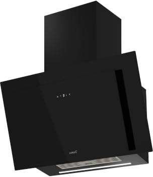 Campana Extractora Decorativa Thalassa PRO 800 GBK, 80 cm, 842 m³/h, 6 Velocidades con Turbo, Control Táctil, Display Digital, LED Bicolor Regulable, AUTO 2, Filtros Lavables, Cristal Negro