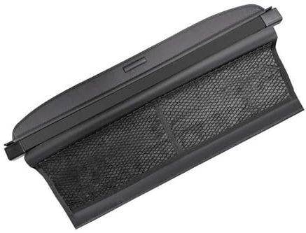 Generisch Kofferraumabdeckung Für Benz Für Smart Für Fortwo W451 2009-2014 Versenkbare Trunk Cargo Abdeckung Paket Rack wasserdichte Schild Auto Innen Zubehör Laderaumabdeckung(Kohlenstoff)