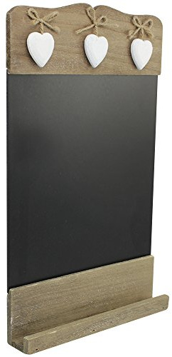 COM-FOUR® memo board i lantlig stil, kök och memo board av trä
