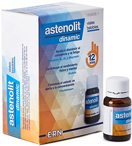 ERN Astenolit Dinamic Viales Vitaminas, 12x10ml, Líquido Total: 120ml