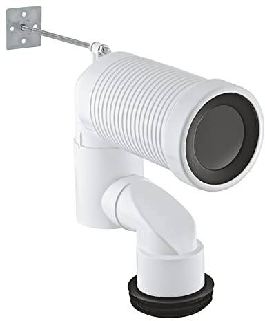 GROHE WC-Ablaufbogen (Länge einstellbar, 200 bis 250 mm, Herstellergarantie: 5 Jahre), 39551000