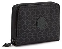 Kipling Money Love Mittelgroße Geldbörse, Signature Emb (Schwarz)