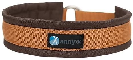 Anny-X annyx Zugstopphalsband Halsband Hund Fun braun/Bernstein (6)