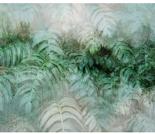 murando Fototapete Premium-Vlies tropische Blätter 350x256cm Foto Tapete Schlafzimmer Wohnzimmer Vliestapete XXL Wandtapete Motivtapeten Bildtapete 3d Effekt Wand Dekoration Dschungel Natur Monstera