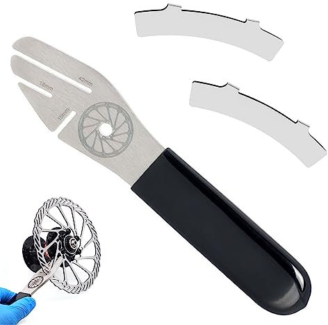 Cosswe 3 Stück Fahrrad Bremsscheiben Einsteller,Scheibenbremsen Einstellung Korrekturschlüssel Werkzeug Edelstahl Disc Brake Richtwerkzeug Fahrrad Bremsscheiben Richtwerkzeug für Fahrradkalibrierung