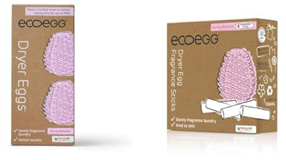 Ecoegg Dryer Egg | Reduces Drying Time | Tumble Dryer Balls replacement & Dryer Egg Fragrance Sticks| Refills | Reduces Drying Time | Tumble Dryer Balls replacement