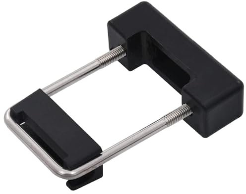 Bulliing U Connector with Plastic for Fence Post 60x40 mm 25 Sets,Fence Posts Support U Type Pergola Brackets Extender Foot Shaped Concrete in U Heavy Duty Posts Anchor Tool Spikes Steel Galvanised