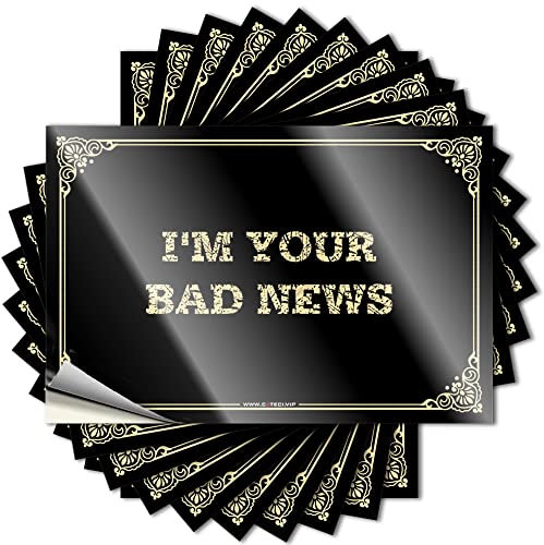 Auto-Aufkleber für Männer, Aufschrift I'm Your Bad News, lustige Hardhat-Sticker und Aufkleber für Erwachsene, 6 x 9 cm