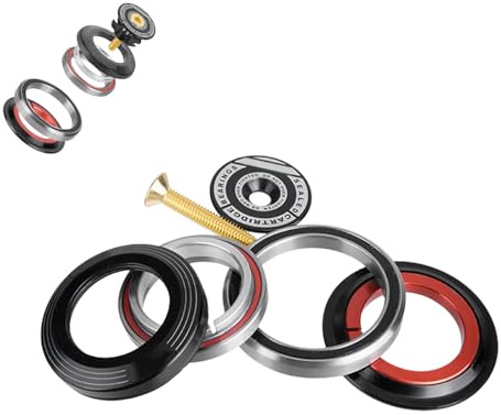 Hominas Cuscinetti per Serie Sterzo Conica Forcella 42 52 mm Bici da Strada Forcella Anteriore Sterzo Tubo per Bici da Strada