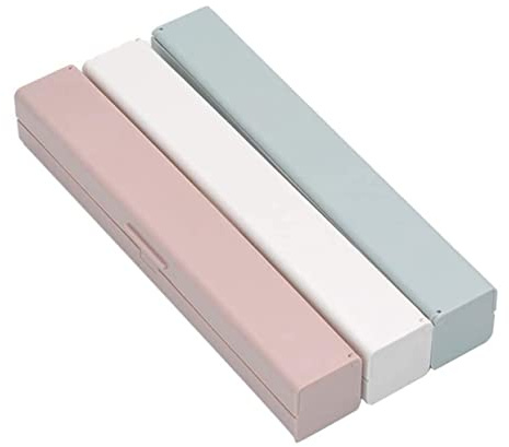 Amosfun Dispenser per Pellicola da Cucina 3 Pezzi Lama in Acciaio Inox 304 Pratico e Facile da Usare per Regali Housewarming Colore Casuale