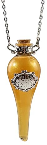 XIPIEIO Unisex Halskette Vintage Halskette mit Zaubertrank Flasche DIY Spirit Glas Wunsch Duft Anhänger für Männer und Frauen Party Schmuck Geschenke Mode