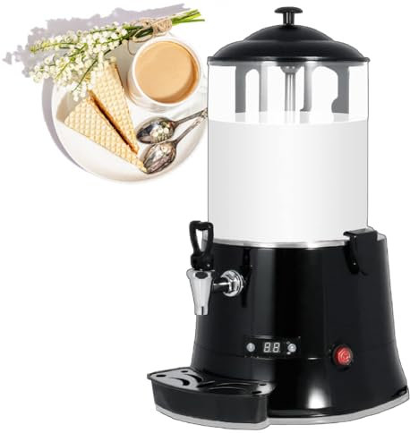 400 W Hot Drink Dispenser 10 L, with Drip Tray, Outlet Tap, Thermostat and Overheating Protection Temperature Setting from 30-90 °C,110V