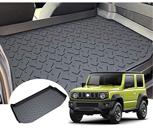 LXBSXY Maßgeschneidert Gummimatte Kofferraumwanne für Suzuki Jimny JB64W/JB74W 2018 2019,Anti Rutsch Matte Auto,Schutzmatte schwarz,Kofferraummatte Zubehör