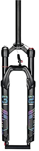 Fahrradfedergabel, 26/27,5/29 Zoll Scheibenbremse Gasgabel 120 mm Federweg Luftfedergabeln für Mountainbikes