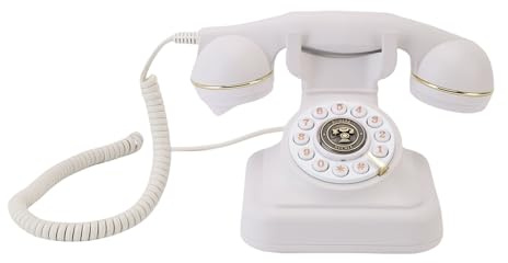 Plyisty Audio Guest Book Wedding Phone, Retro Wedding Reception Phone Guestbook Alternative, 32GB for Bridal Shower, Birthday Party (White)