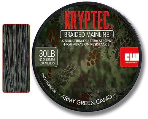 Carp Whisperer - Geflochtene sinkende Karpfenschnur - Durchmesser: 0,25 mm - 500 m Schnur