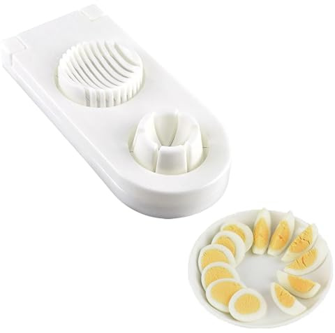Dryxog 2 en 1 Cortador de Huevos Cocidos Cortador de Verdura Fabricada en Acero Inoxidable Profesional Herramienta Corte Práctica Cocina para Kiwi Huevos Fresas Alimentos Blandos