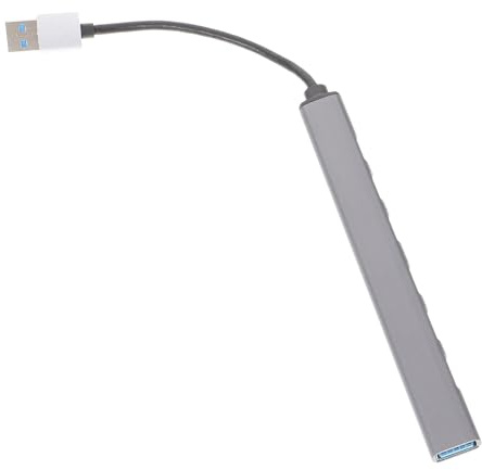 UTHCLO Adaptateur USB Multiport Design Spécial 7 Ports en Alliage D'aluminium et Plug and Play Dissipation Rapide de Chaleur pour Clavier et Lecteur de Cartes