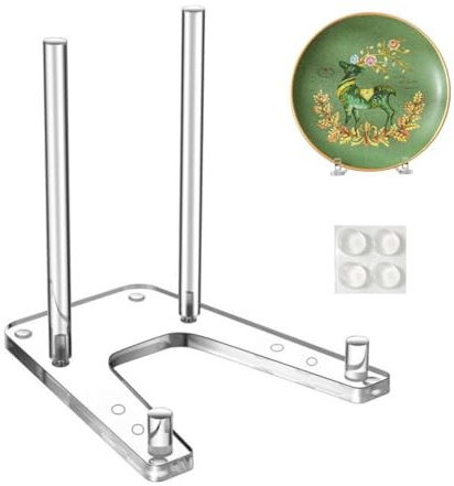 Kustimantu Soporte para placa - Soporte para libros de acrílico | Soporte transparente ajustable para postal, ilustraciones, tableta, álbum, imagen, teléfono