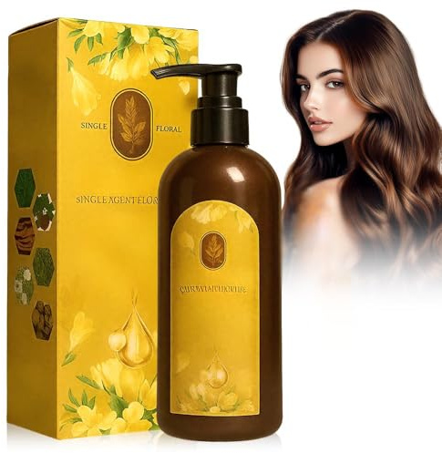 Nourishing Haarfarbe auf Pflanzenbasis, 300ml Haarfarbe Shampoo auf Pflanzenbasis, Pflanzliche Haarfarbes, Nährbarer Pflanzlicher Haarfarbstoff für Frauen und Männer Graues Haar (Dunkelbrauns)