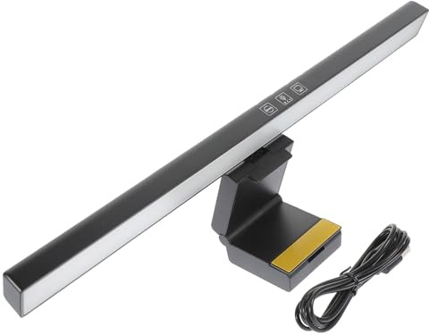 Generico Barra Luminosa LED per Monitor Computer Regolazione Touch, Luce Anti-luce Blu Dimmerabile Usb, Lampada da Lettura Salvaspazio per Laptop e Pc, Protezione Occhi senza Sfarfallio