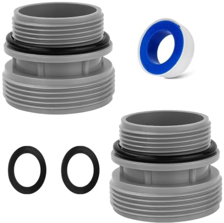 XIABYAYU 2 PCS Adaptador Manguera Piscina 4560, Conector Manguera Piscina, Adaptador Piscinas 32 a 38, Adaptadors Mangueras Piscinas 38 a 32, Compatible con Bombas de Filtro Intex Coleman