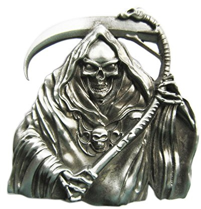 Jean's Friend New Vintage Grim Reaper Skull Belt Buckle Gürtelschnallen