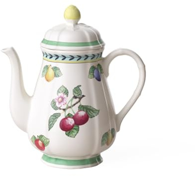 Villeroy & Boch 1022810100 fransk trädgård Fleurence kaffekanna, 1,25 liter, premiumporslin, vit/flerfärgad