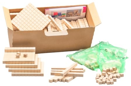 WISSNER® RE-Wood Natur Dienes Klassensatz (432 Teile) – Lernspielzeug