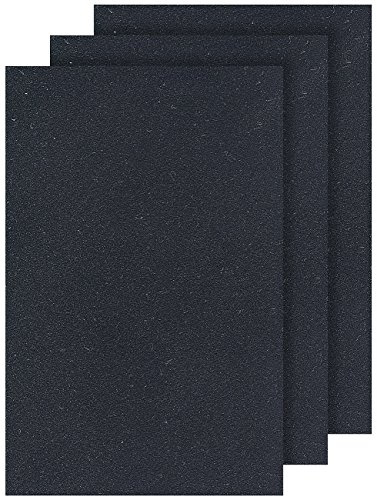infactory Samtfolie: 3er-Set Samt-Klebefolie 40 x 100 cm, schwarz (Schrankfolie, Samtfolie selbstklebend, Kfz)