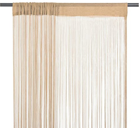 vidaXL 2 Pz Tende a Fili 100x250 cm Beige