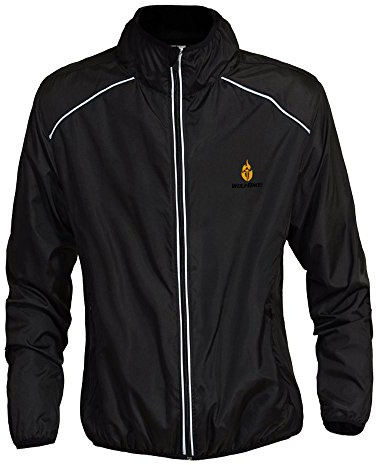 WOSAWE Herren Fahrradjacke Winddichte wasserdichte MTB Mountainbike Jacket Für Radfahren, Joggen & Wandern
