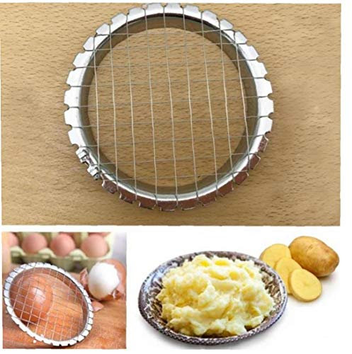 Casecover Egg Slicer Cutter Egg Device Grid Chopper Wire Chip Cutter,Potato Cutter Stainless Steel Potato French Fries Cutter Vegetables Salads Tool 1pc