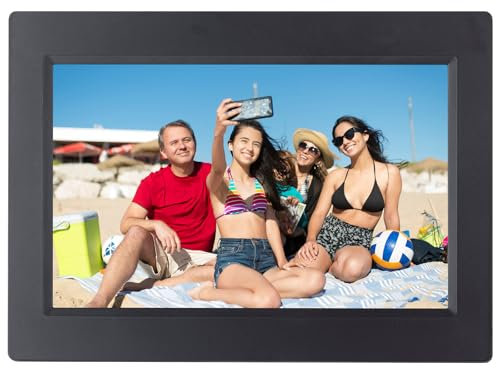 Trevi DPL 2235 WF Cornice Digitale Smart Digital Photoframe LCD 10.1, Micro SD, App Dedicata, Visualizza Foto e Video, Nero