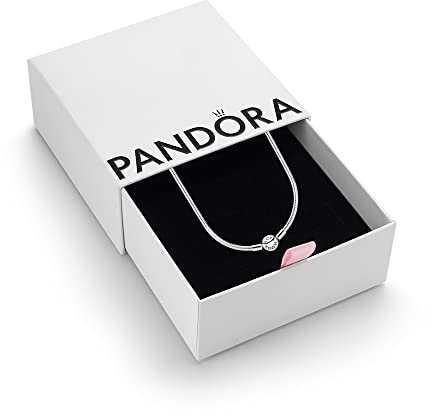 PANDORA Moments Women's Sterling Silver Necklace, 45cm, With Gift Box