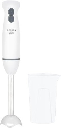 Batidora de Mano - 2 Velocidades Variables - Acero Inoxidable - Potencia 600W - Incluye vaso Medidor - Kubo