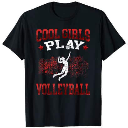 Coole Mädels spielen Volleyball Volleyballer Volleyballerin T-Shirt