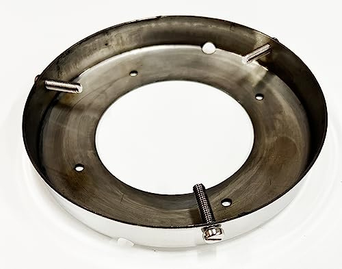 Wesdon 6.00 Inch Gas Pump Globe Ring WGLB600-R-SS High Polished 304 Stainless Steel Globe Base
