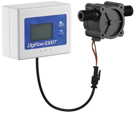 Flowmeter Digiflow 8300T-22F for Water Filter, Flow Meter for Water Filter, Electronic Water Meter for Water Filter, Filter Change Indicator for Water Filter, Water Filter Systems, Reverse Osmosis