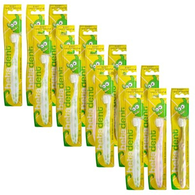 Betadent KIT 15 SPAZZOLINO EXTRA SOFT BABY 0-4 anni. Setole morbide con punte arrotondate adatte ai denti dei bambini. 15 pezzi, colori assortiti