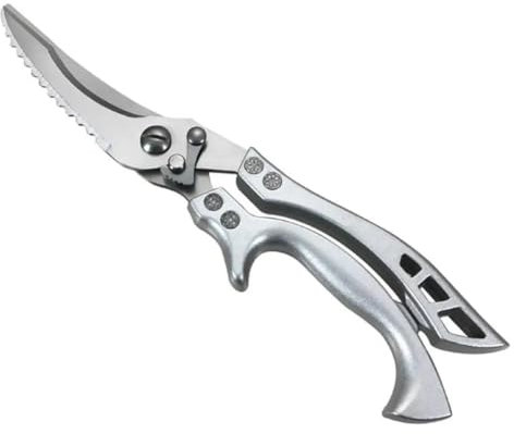 Kitchen Scissors, Kitchen Stainless Steel Scissors Bone Cutter with Aluminum Handle Chicken Bone Knife Duck Fish Cutter Shears Stainless Scissors