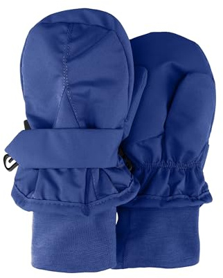 Sterntaler Fäustlinge aus Funktionsmaterial mit Daumen Unisex - Baby und Kinder Handschuhe gefüttert mit wärmendem Baumwollfleece, wasserabweisend -kobaltblau,4