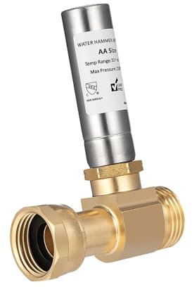 perfk Water Hammer Arrestor, Washing Machine Professional High Temperature Pressure Reducer 3/4NH Thread for Laundry Room Washer
