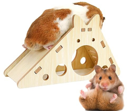 Hamsterhaus aus,Hamster-Holzhaus-Versteck | Eckversteckkäfig für Hamster - Waldhaus-Lebensraum- für Meerschweinchen, Rennmäuse, Eichhörnchen, Mäuse