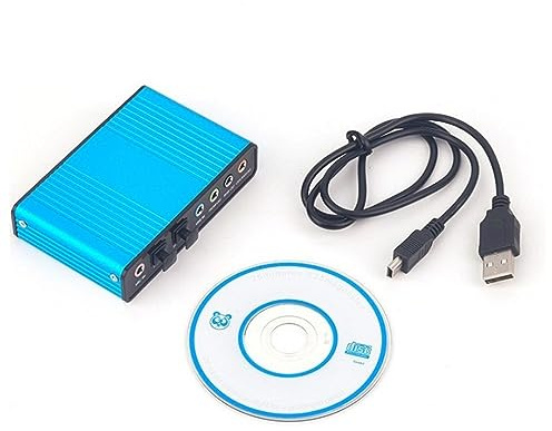 BaoFufc Carte son externe USB 5.1/7.1 - Soundbox dynamique 3D - Jusqu'à 6 haut-parleurs simultanés - Lecture 6 canaux